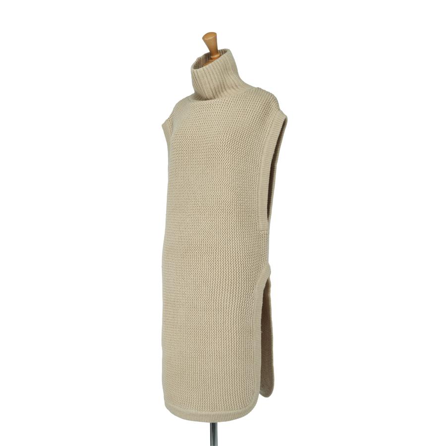 【SALE】TODAYFUL トゥデイフル  Roundhem Knit Vest -BEIGE (12120505) | TODAYFUL | 01