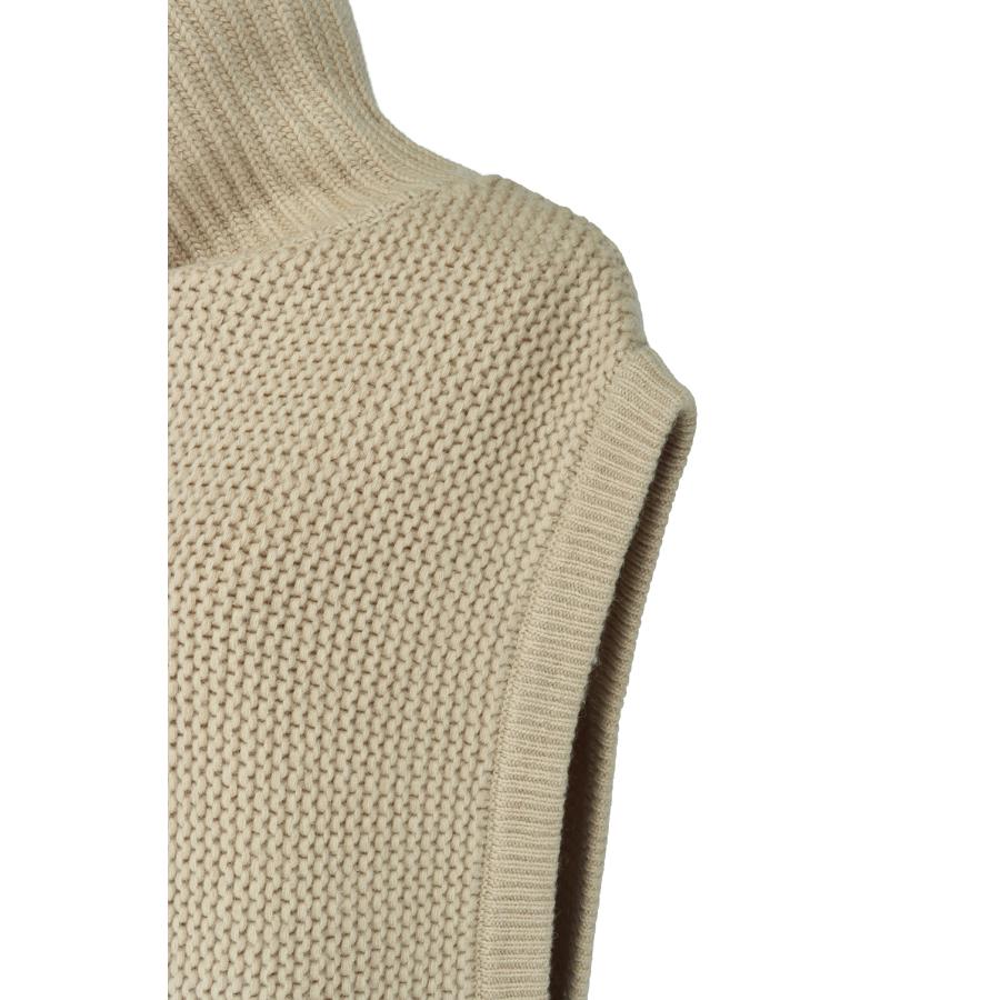 【SALE】TODAYFUL トゥデイフル  Roundhem Knit Vest -BEIGE (12120505) | TODAYFUL | 03