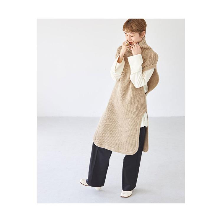 【SALE】TODAYFUL トゥデイフル  Roundhem Knit Vest -BEIGE (12120505) | TODAYFUL | 09