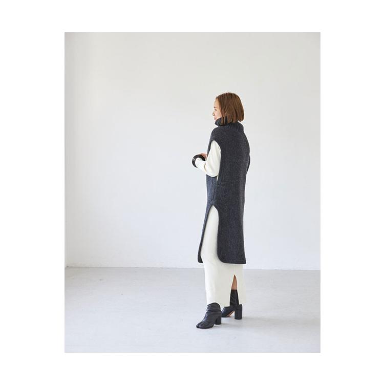 【SALE】TODAYFUL トゥデイフル  Roundhem Knit Vest -CHARCOAL GRAY (12120505) | TODAYFUL | 07