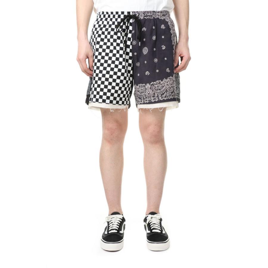 【SALE】BANDANA PATCH SHORT PANTS - BLACK / 3 #2 Children Of The Discordance(チルドレンオブザディスコーダンス) | Children of the discordance | 01