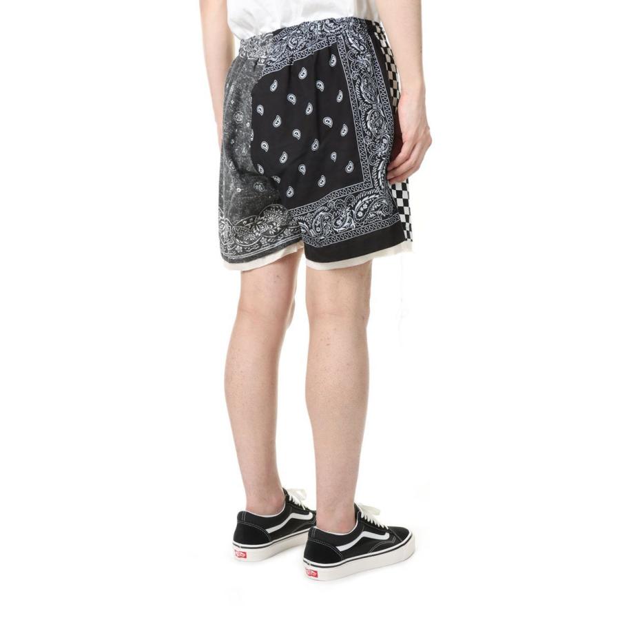 【SALE】BANDANA PATCH SHORT PANTS - BLACK / 3 #2 Children Of The Discordance(チルドレンオブザディスコーダンス) | Children of the discordance | 03