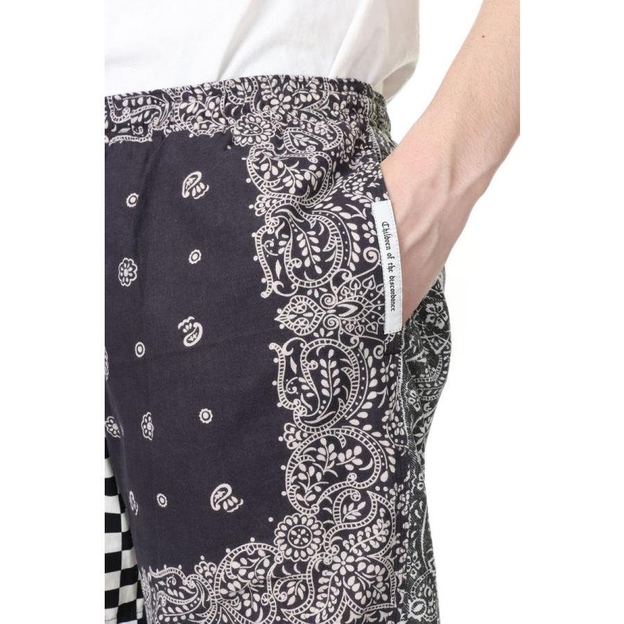 【SALE】BANDANA PATCH SHORT PANTS - BLACK / 3 #2 Children Of The Discordance(チルドレンオブザディスコーダンス) | Children of the discordance | 04