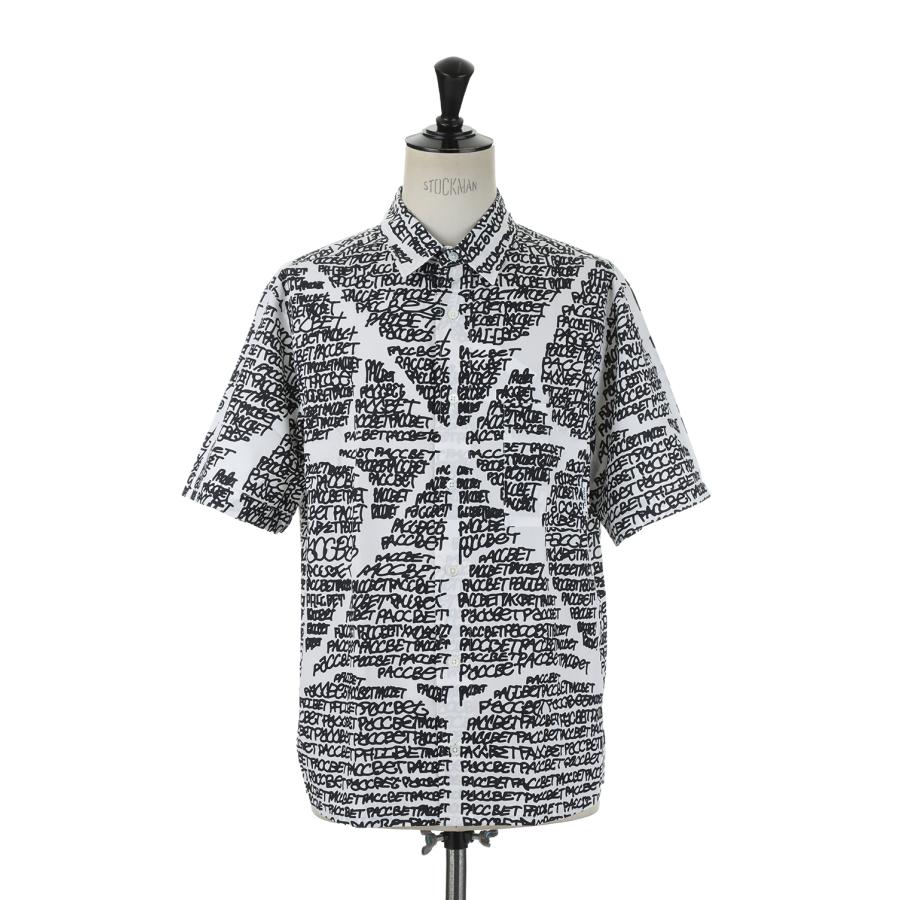 【P10倍】【SALE】VACATION SHIRT/BLACK WHITE(PACC10B003) RASSVET(ラスベート) | 