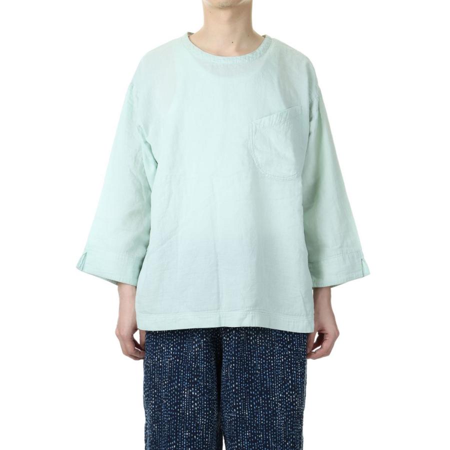 16時までのご注文で最短翌日発送】GAUZE CREWNECK / TURQUOISE (PC 056 