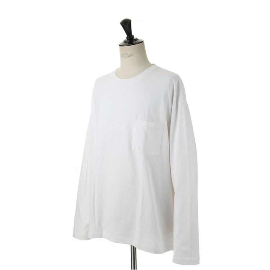 【P5倍 / SALE】BAGGY TEE L/S COTTON HEAVY JERSEY-WHITE(F272100C) First Down -Men-(ファースト・ダウン) | FIRST DOWN | 01