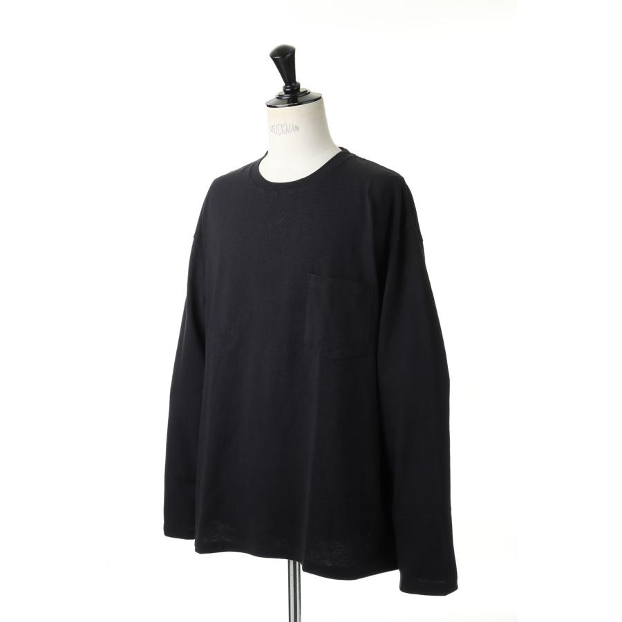 【P5倍 / SALE】BAGGY TEE L/S COTTON HEAVY JERSEY-BLACK(F272100C) [BP] First Down -Men-(ファースト・ダウン)First Down | FIRST DOWN | 01