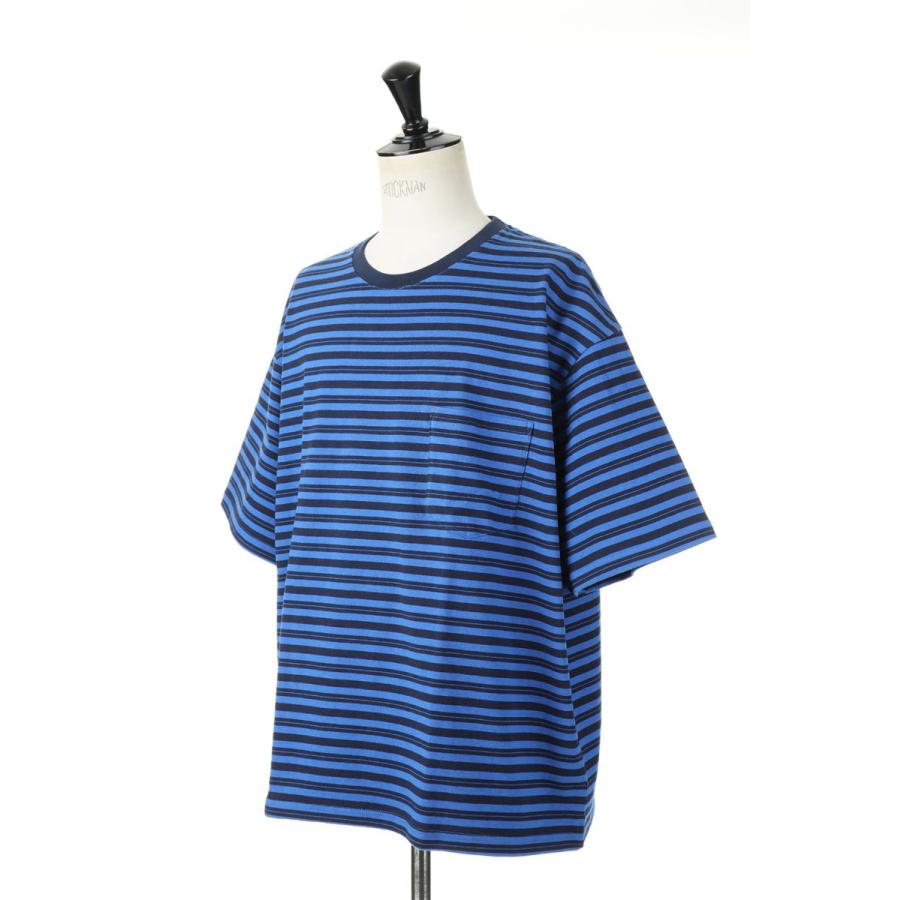 【P5倍 / SALE】BAGGY TEE S/S COTTON BORDER JERSEY-NAVY BLUE(F274001C) [BP] First Down -Men-(ファースト・ダウン)First Down | FIRST DOWN | 01