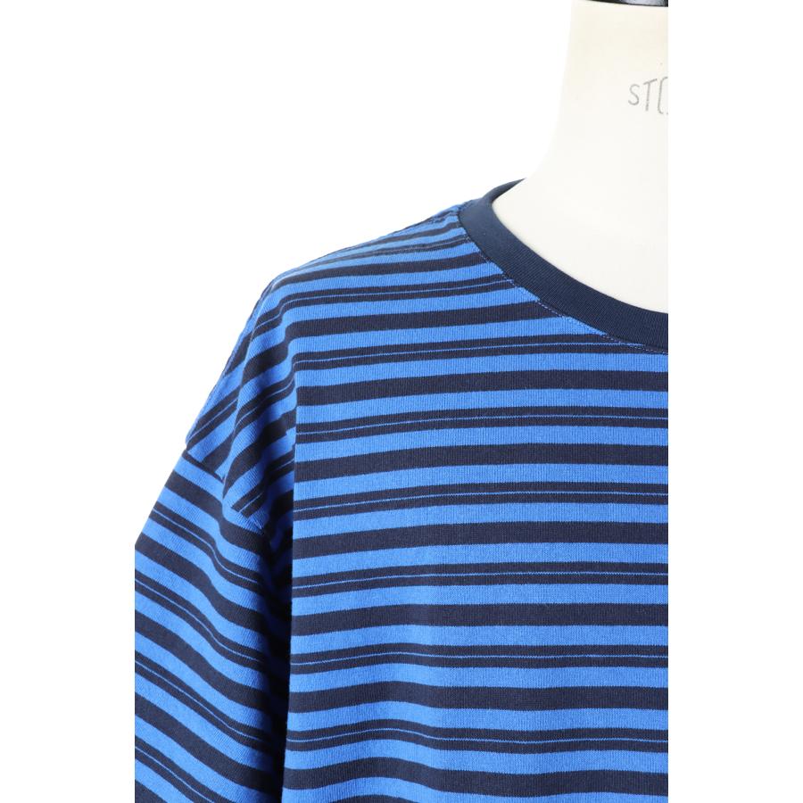 【P5倍 / SALE】BAGGY TEE S/S COTTON BORDER JERSEY-NAVY BLUE(F274001C) [BP] First Down -Men-(ファースト・ダウン)First Down | FIRST DOWN | 03