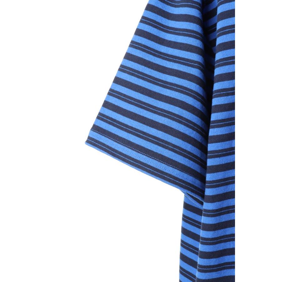 【P5倍 / SALE】BAGGY TEE S/S COTTON BORDER JERSEY-NAVY BLUE(F274001C) [BP] First Down -Men-(ファースト・ダウン)First Down | FIRST DOWN | 04