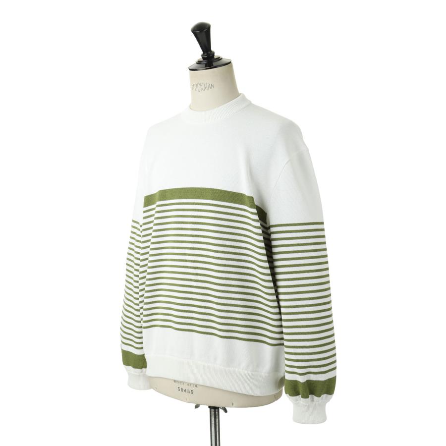 【P5倍 / SALE】Border Sweater-Green (DWVA034) Digawel(ディガウェル) | DIGAWEL | 01