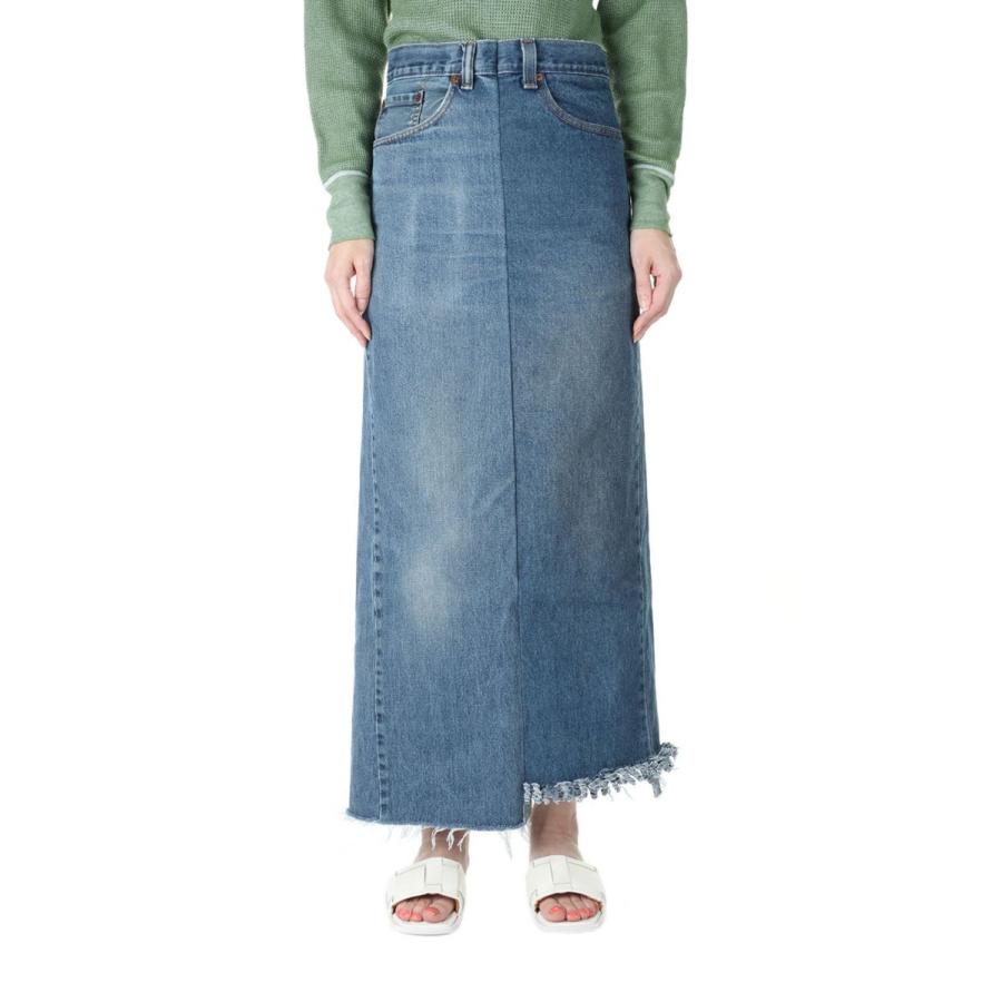 【P5倍 / SALE】long denim skirt /span100-28size(ccbs-06) 77circa -Women-(ナナナナサーカ) | 77circa