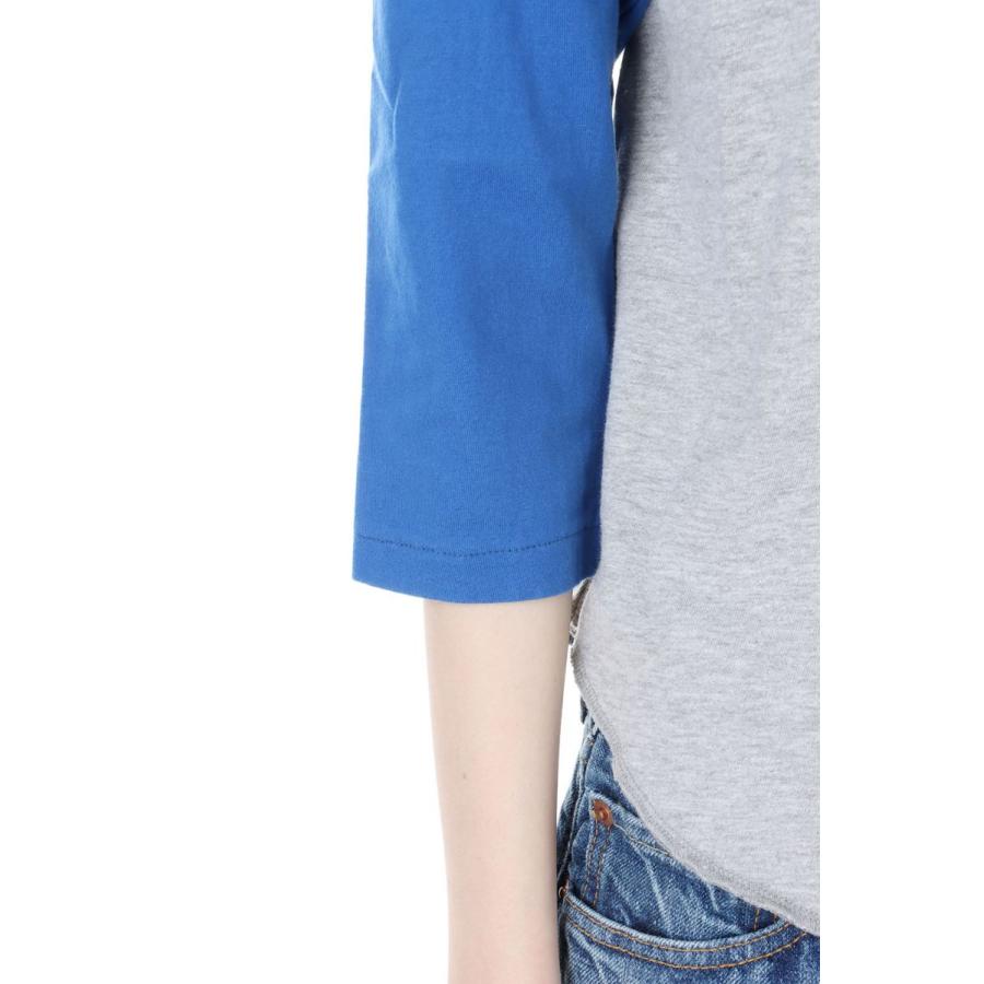 【P5倍 / SALE】Baseball top / Ladies size-GRAY/BLUE(cc22ss-07) 77circa -Women-(ナナナナサーカ) | 77circa | 04
