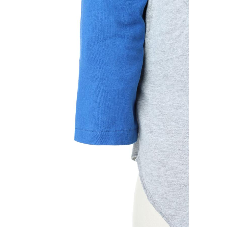 【P5倍 / SALE】Baseball top / Ladies size-GRAY/BLUE(cc22ss-07) 77circa -Women-(ナナナナサーカ) | 77circa | 09