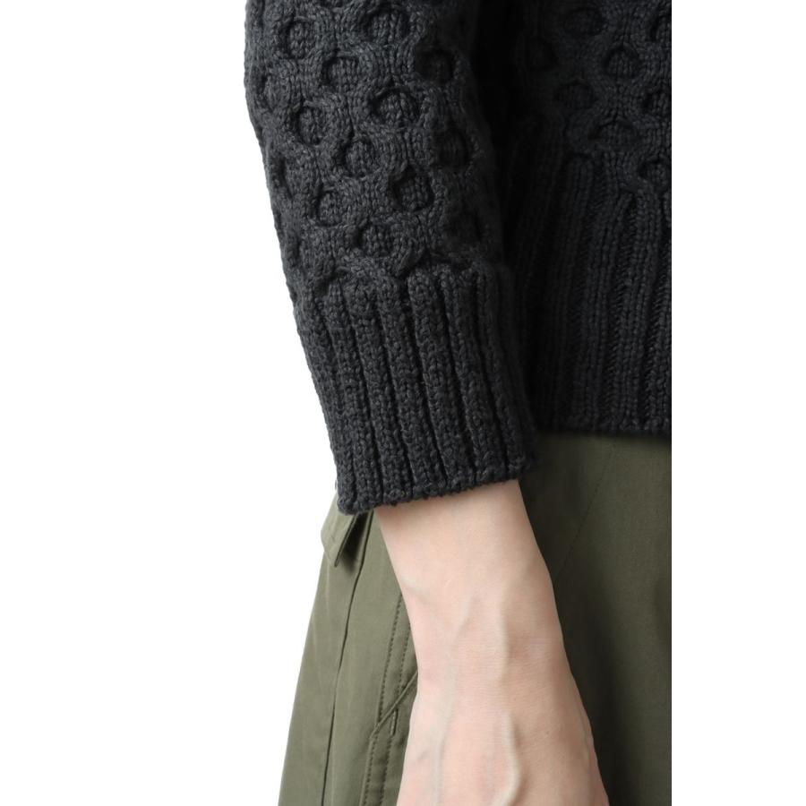 jun mikami hand cotton knitcharcoal