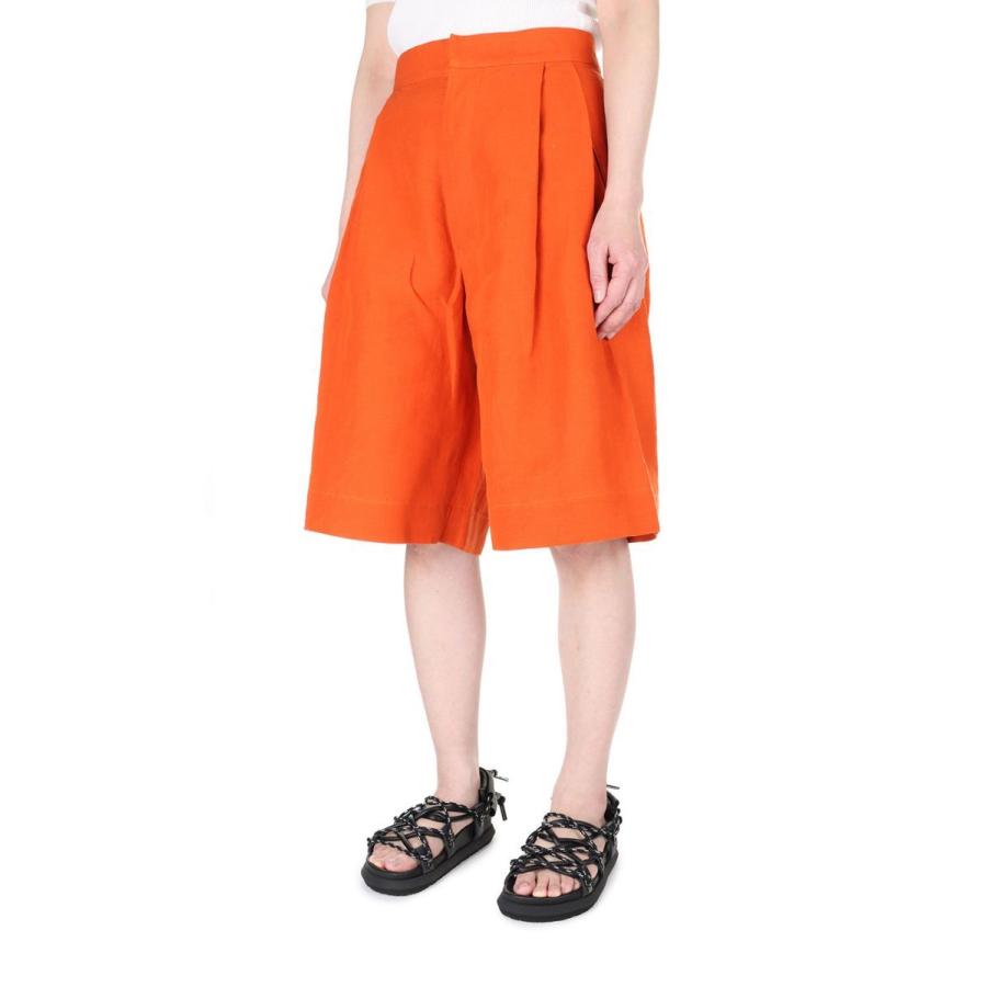【P5倍 / SALE】LINEN SHORTS -Orange (21SS-13-H) Jun Mikami(ジュンミカミ) | JUN MIKAMI | 01