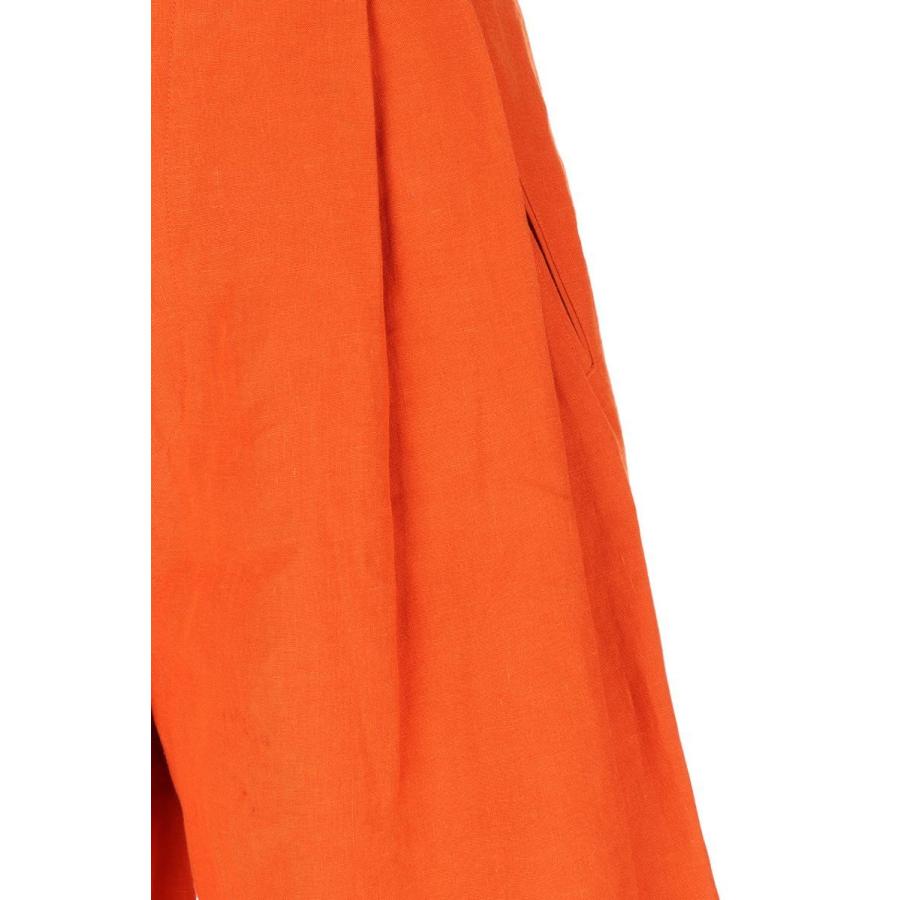 【P5倍 / SALE】LINEN SHORTS -Orange (21SS-13-H) Jun Mikami(ジュンミカミ) | JUN MIKAMI | 03