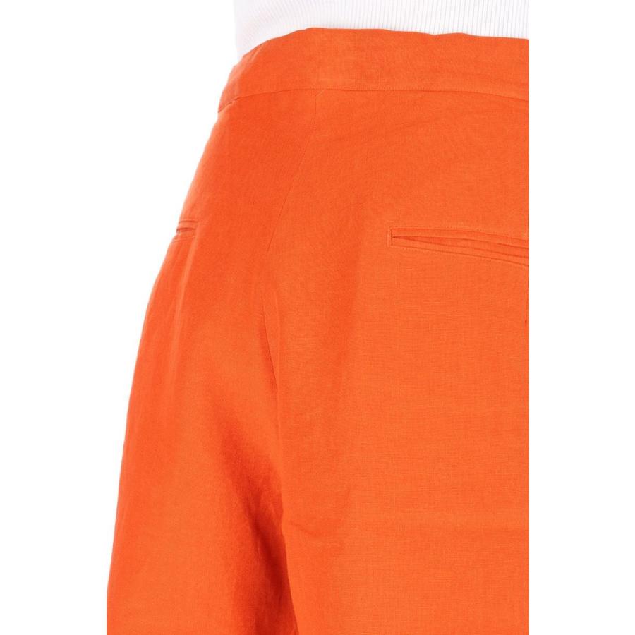 【P5倍 / SALE】LINEN SHORTS -Orange (21SS-13-H) Jun Mikami(ジュンミカミ) | JUN MIKAMI | 04