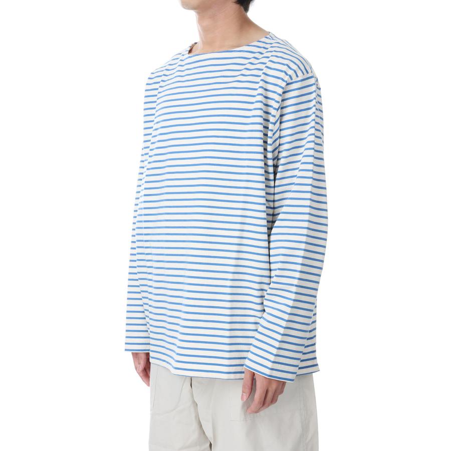 【P5倍 / SALE】ORGANIC COTTON BORDER BASQUE SHIRT - BLUE (GL68882) Gold(ゴールド) | GOLD | 01