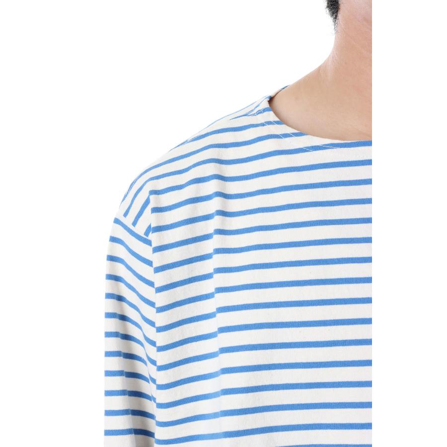 【P5倍 / SALE】ORGANIC COTTON BORDER BASQUE SHIRT - BLUE (GL68882) Gold(ゴールド) | GOLD | 03