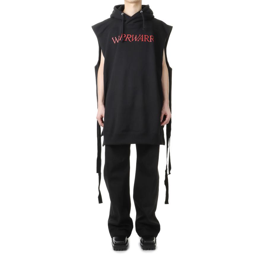 【P5倍 / SALE】WIRRWARR SLEEVELESS HOODIE(5A004-0422-18)-BLACK- John Lawrence Sullivan(ジョンローレンスサリバン) | JOHN LAWRENCE SULLIVAN