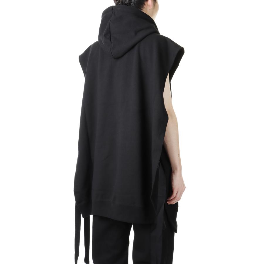 【P5倍 / SALE】WIRRWARR SLEEVELESS HOODIE(5A004-0422-18)-BLACK- John Lawrence Sullivan(ジョンローレンスサリバン) | JOHN LAWRENCE SULLIVAN | 04