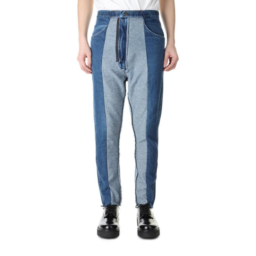 Turned over switching denim pants /Tapered-BLUE-30size(cm22ss-17) 77circa -Men-(ナナナナサーカ) | 77circa