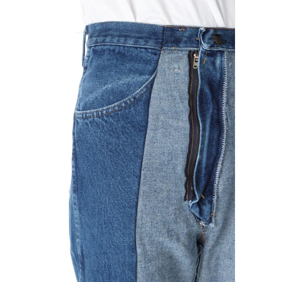 Turned over switching denim pants /Tapered-BLUE-30size(cm22ss-17) 77circa -Men-(ナナナナサーカ) | 77circa | 03