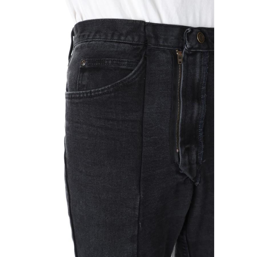 【P5倍 / SALE】Turned over switching denim pants /Tapered-BLACK-32size(cm22ss-17) 77circa -Men-(ナナナナサーカ) | 77circa | 03