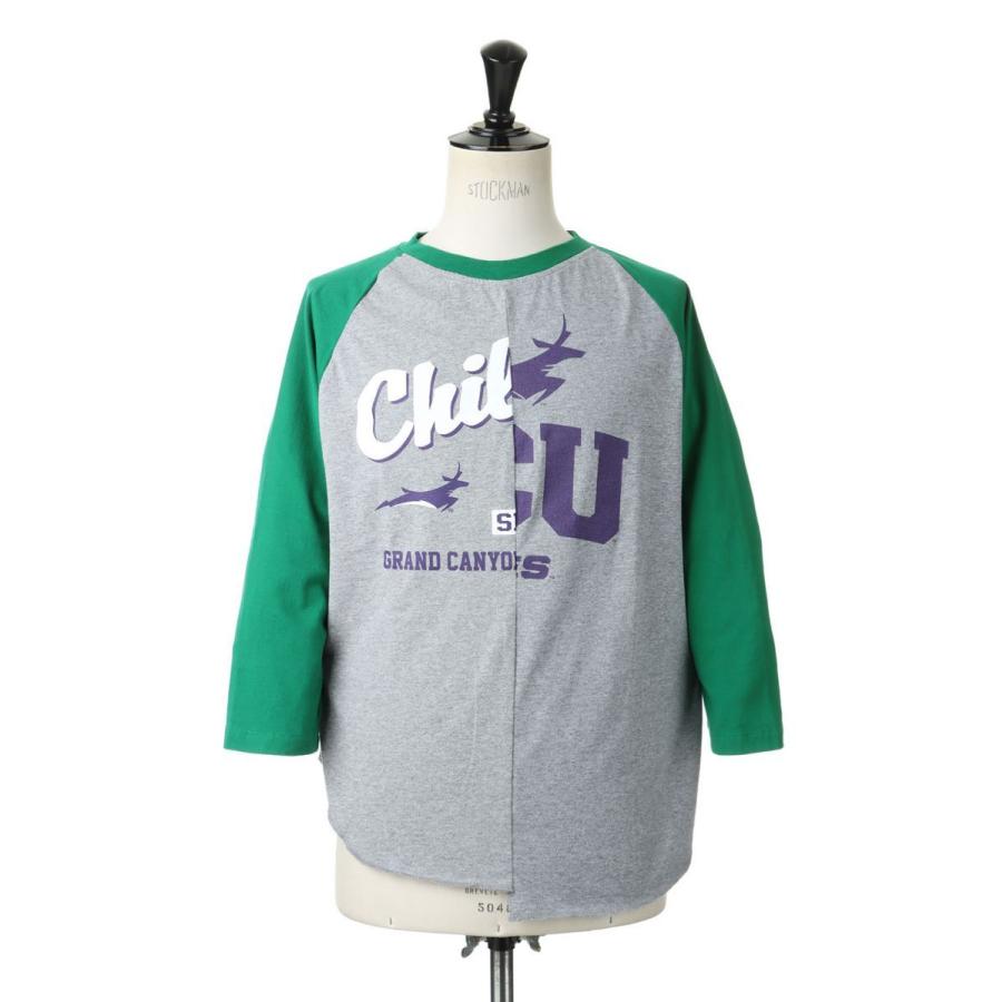 【P5倍 / SALE】Baseball top / Mens size-GRAY /GREEN(cc22ss-07) 77circa -Men-(ナナナナサーカ) | 77circa