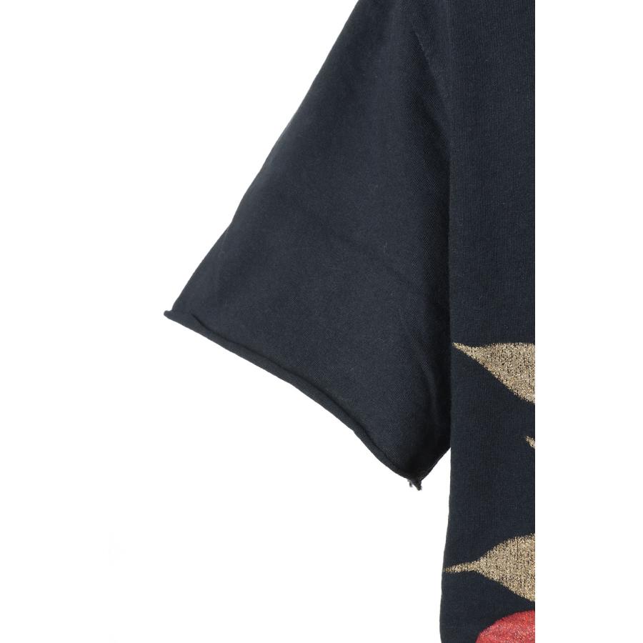 【P5倍 / SALE】Luster flower print top-BLACK-1(cm22ss-01) 77circa -Men-(ナナナナサーカ) | 77circa | 04