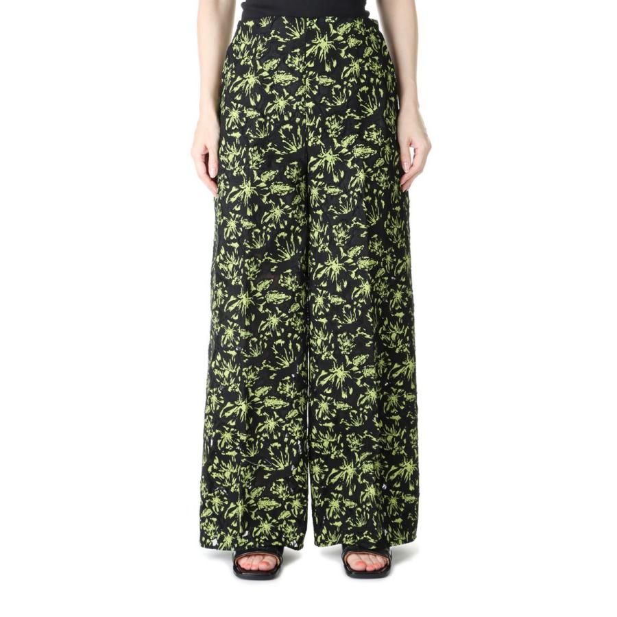 【P5倍 / SALE】Flower Lace Wide Pants -BLACK LACE(E22SS/P-02/02) EBONY(エボニー) | EBONY