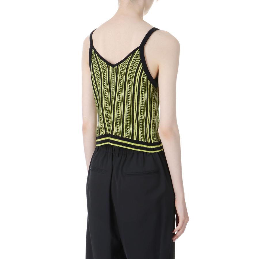 【P5倍 / SALE】Knit Camisole -YELLOW×BLACK(E22SS/T-04) EBONY(エボニー) | EBONY | 02