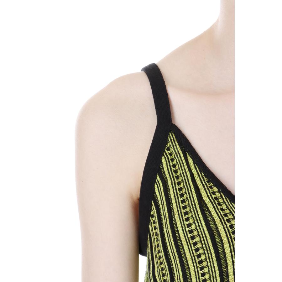 【P5倍 / SALE】Knit Camisole -YELLOW×BLACK(E22SS/T-04) EBONY(エボニー) | EBONY | 03