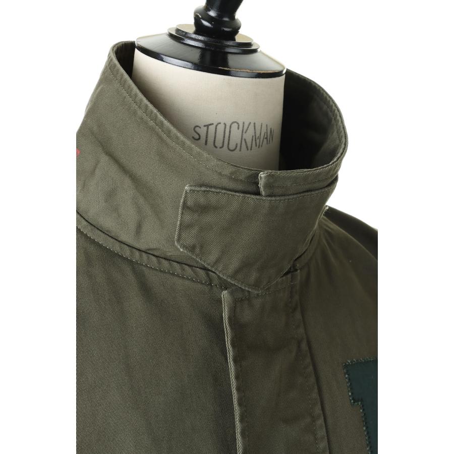 【P5倍 / SALE】DOUBLE COLLAR  VARSITY JACKET - OLIVE (22S-QGY5002) Quigley(キグリー) |  | 05