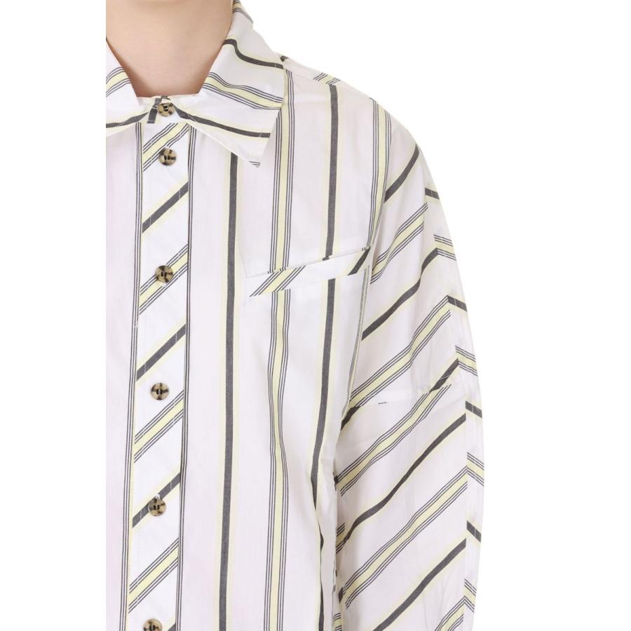 GANNI 【SALE / 35%OFF】Organic Cotton Striped Shirt (F6773