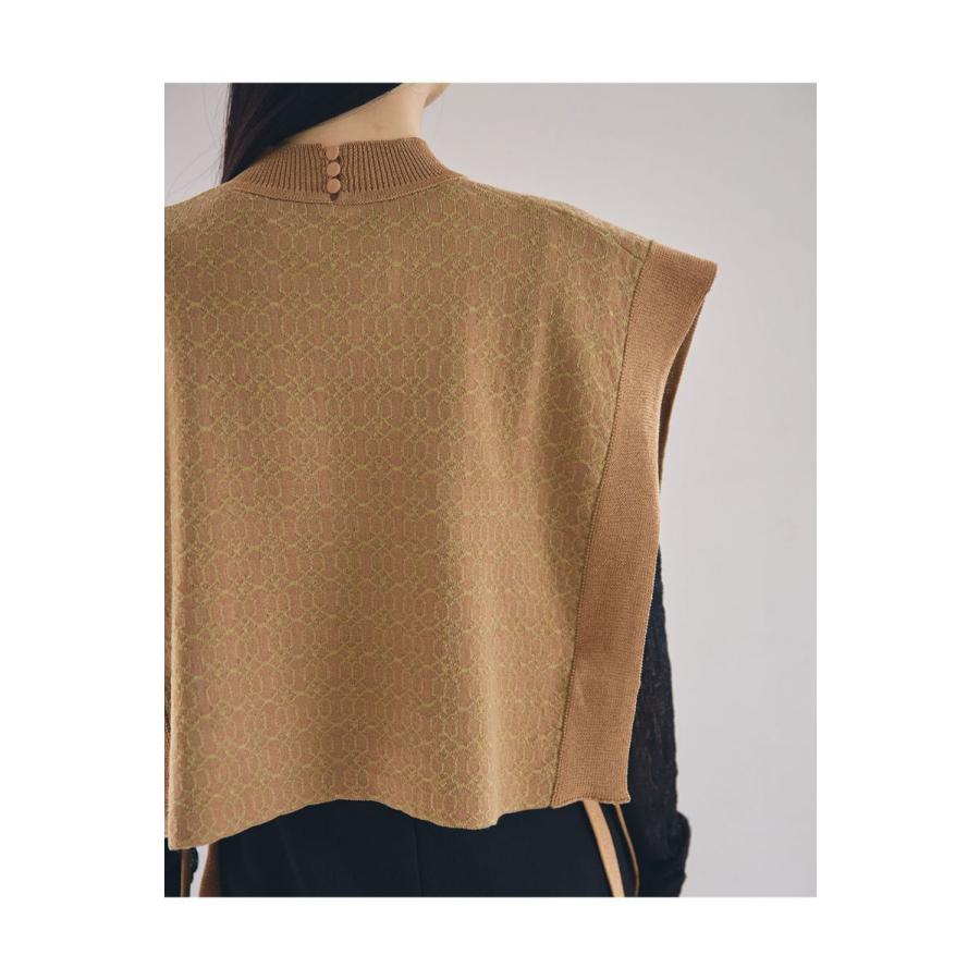 【SALE】TODAYFUL トゥデイフル  Jacquard Piping Vest -CAMEL (12210515) | TODAYFUL | 10