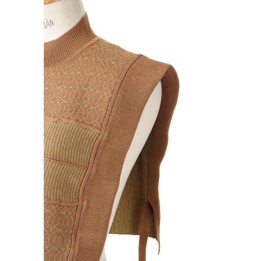 【SALE】TODAYFUL トゥデイフル  Jacquard Piping Vest -CAMEL (12210515) | TODAYFUL | 03