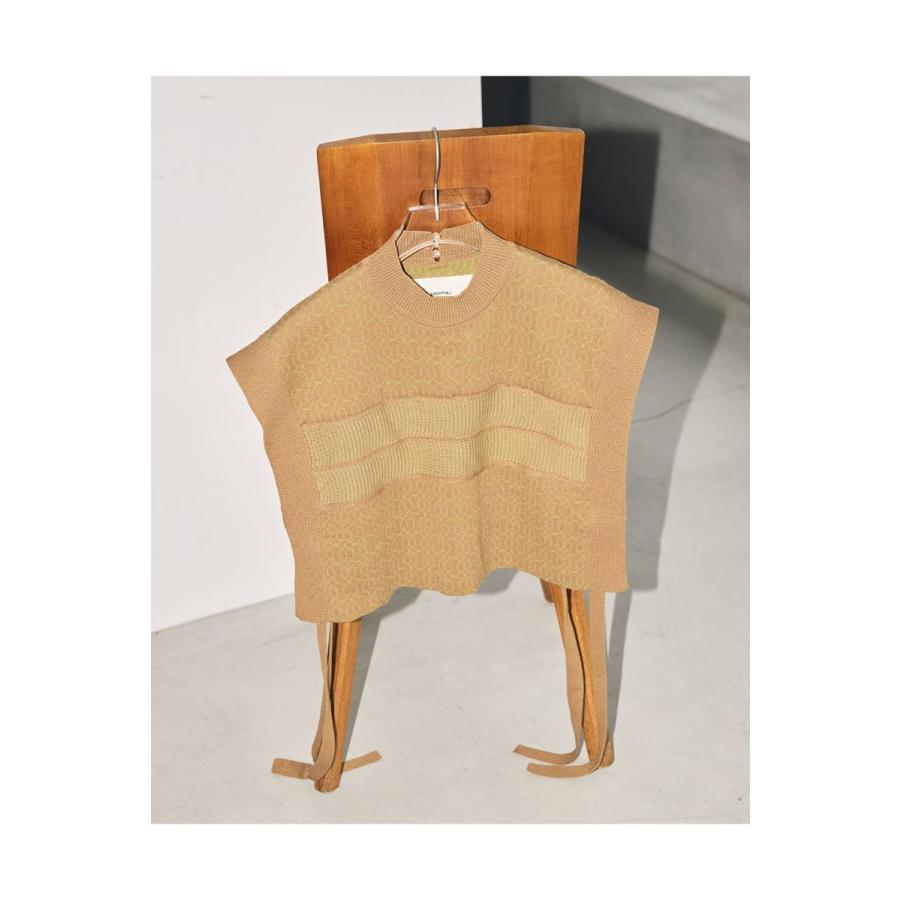 【SALE】TODAYFUL トゥデイフル  Jacquard Piping Vest -CAMEL (12210515) | TODAYFUL | 05
