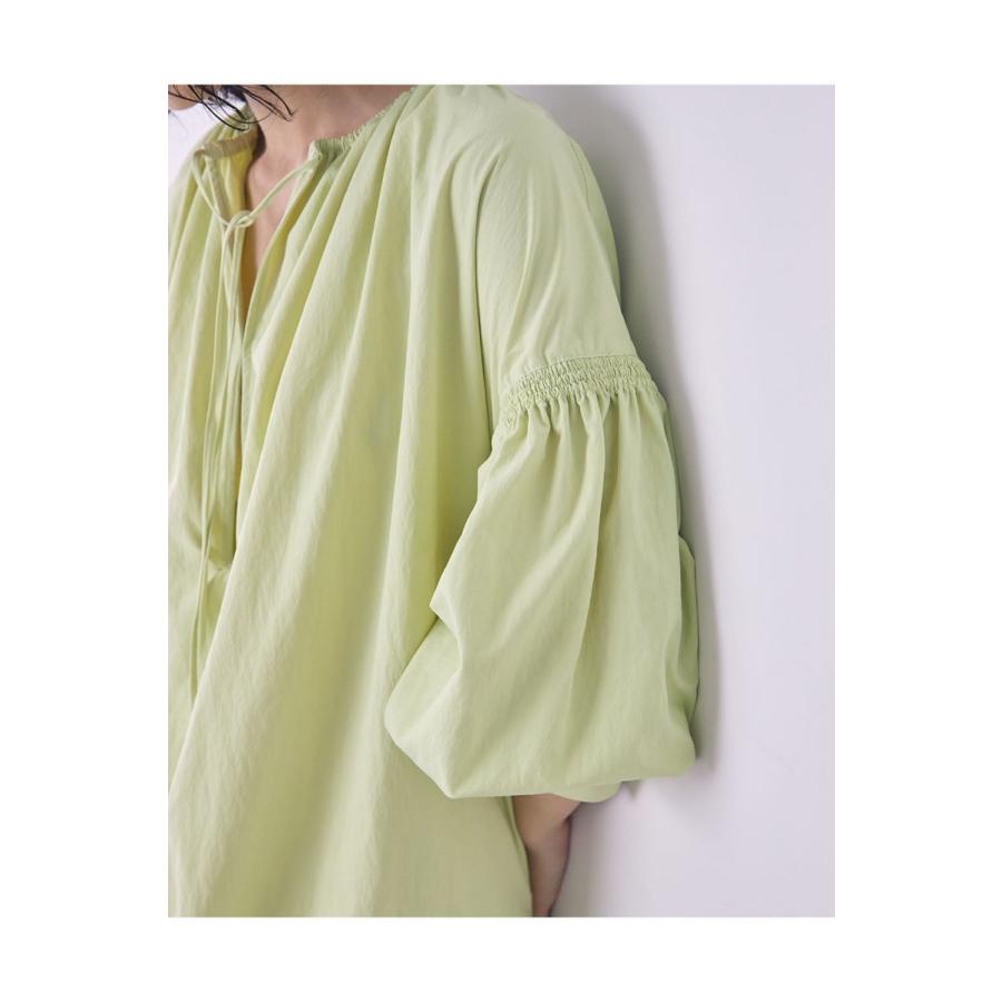 【SALE】TODAYFUL トゥデイフル Gather Caftan Dress -GREEN YELLOW (12210310) | TODAYFUL | 06