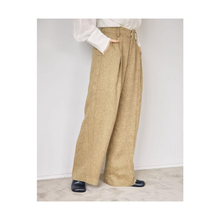 TODAYFUL トゥデイフル Tuck Linen Trousers （12210707） | TODAYFUL | 06