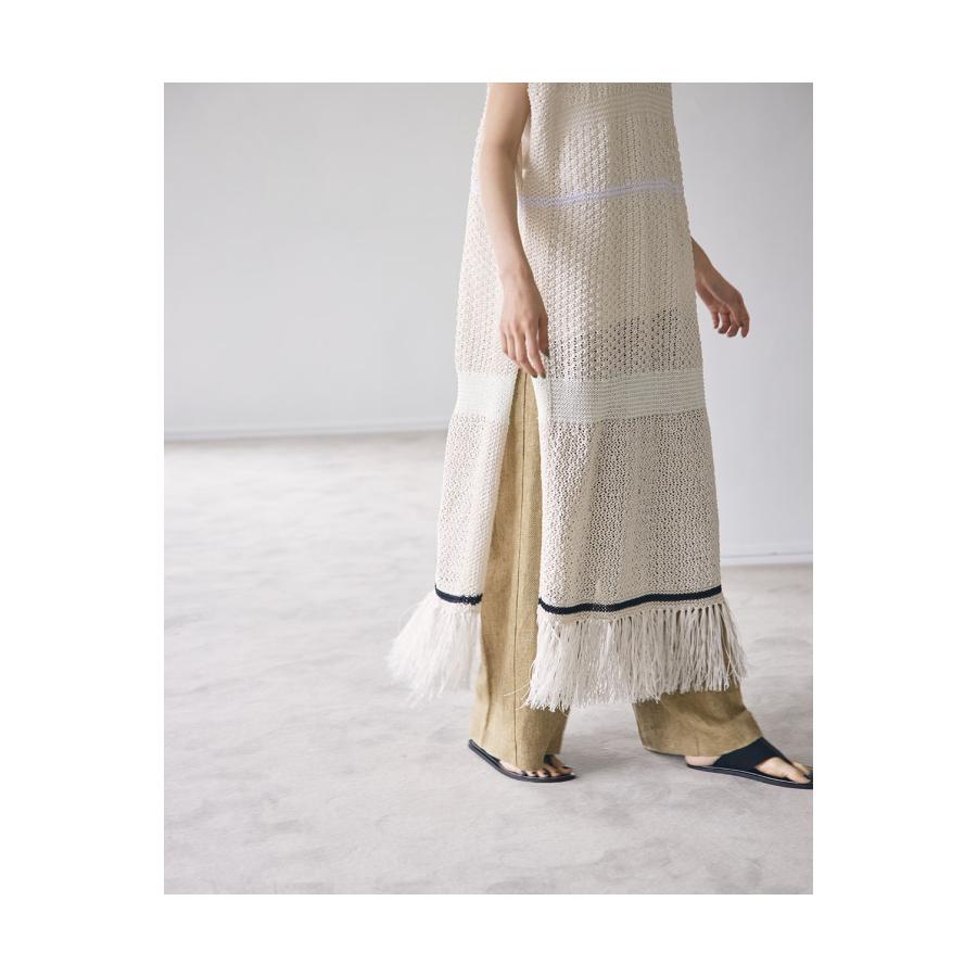 【SALE】Fringe Pattern Knitvest -ECRU (12210507) Todayful(トゥデイフル) | TODAYFUL | 12