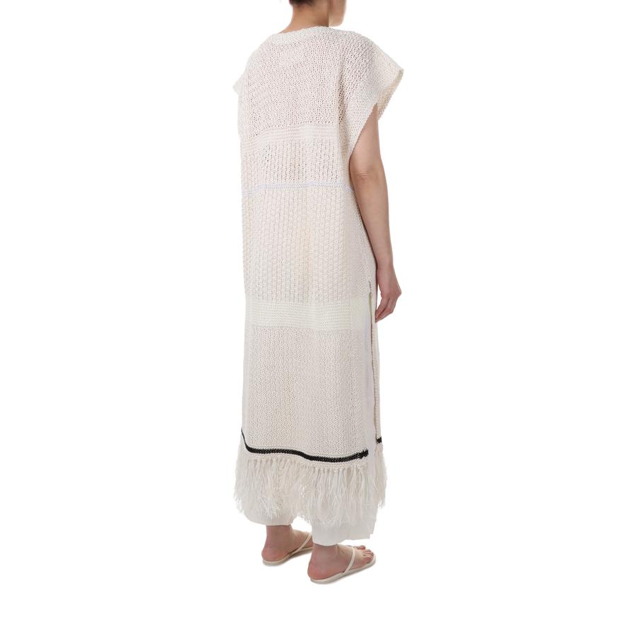 【SALE】Fringe Pattern Knitvest -ECRU (12210507) Todayful(トゥデイフル) | TODAYFUL | 02
