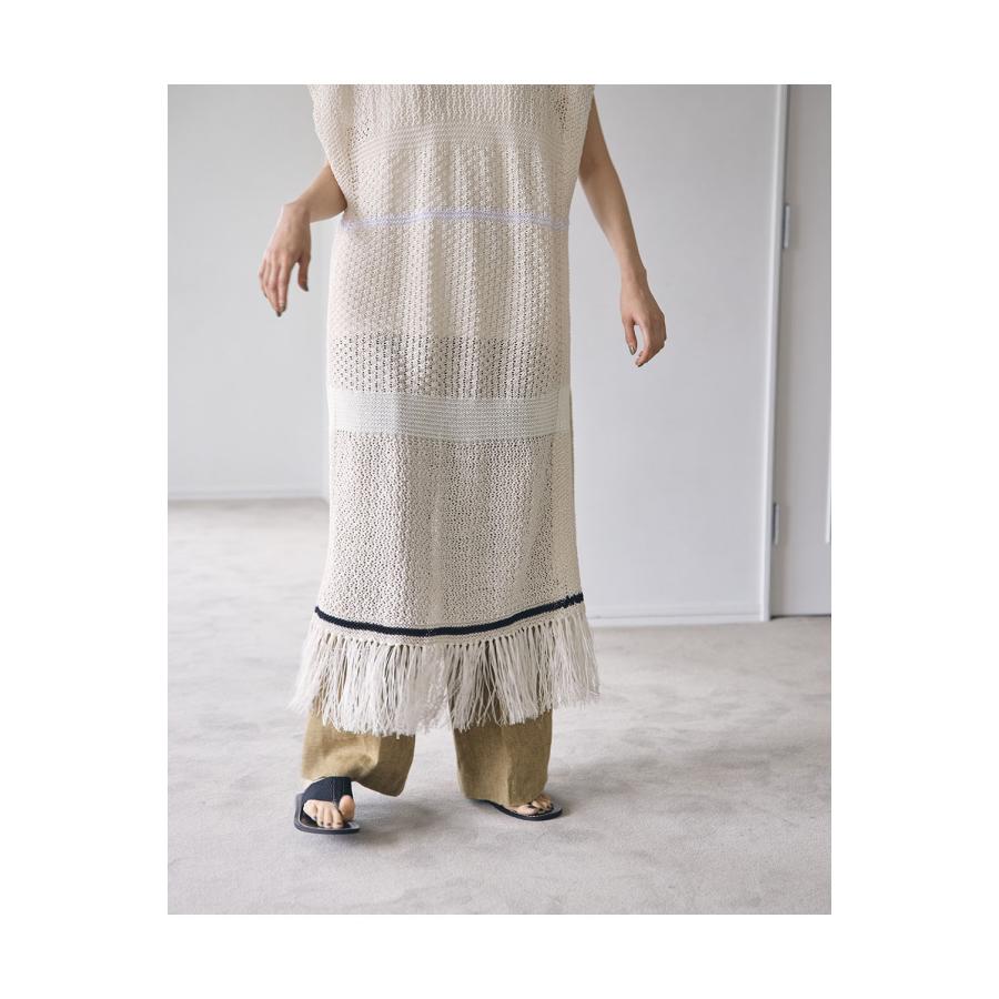【SALE】Fringe Pattern Knitvest -ECRU (12210507) Todayful(トゥデイフル) | TODAYFUL | 07