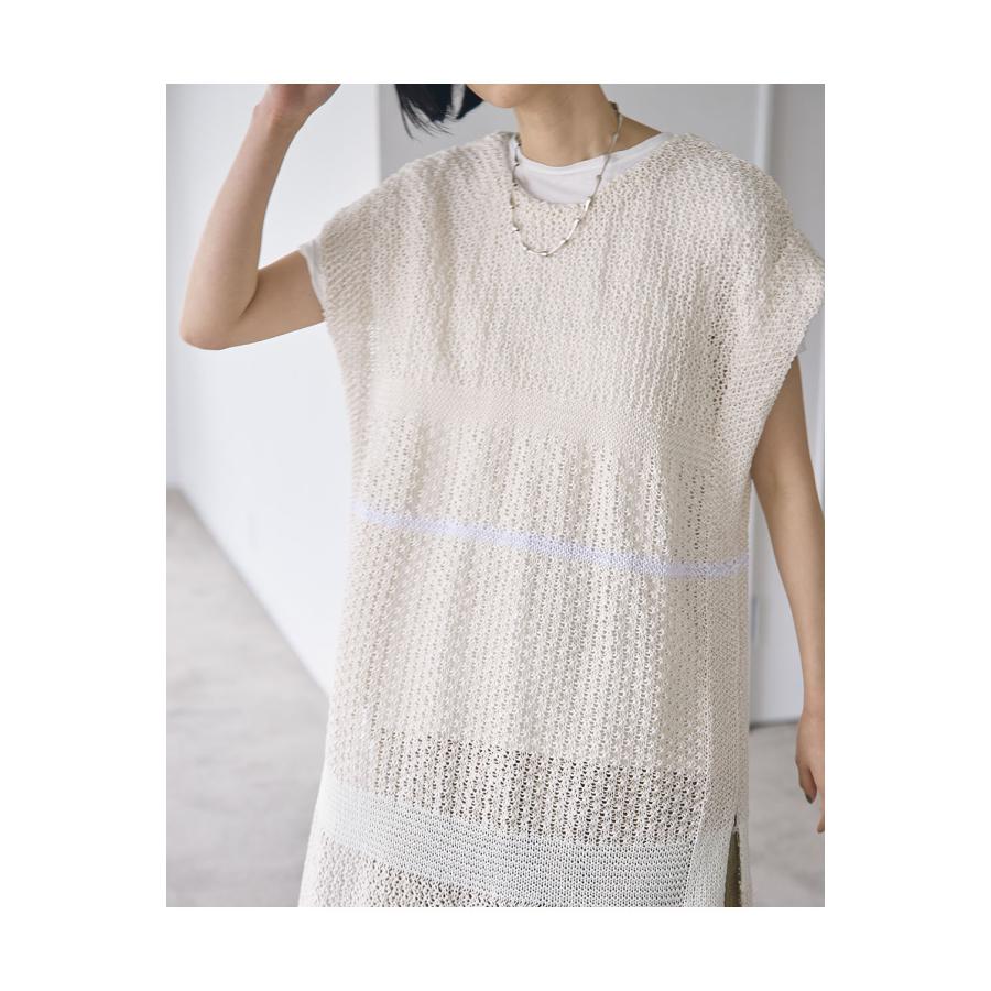 【SALE】Fringe Pattern Knitvest -ECRU (12210507) Todayful(トゥデイフル) | TODAYFUL | 08
