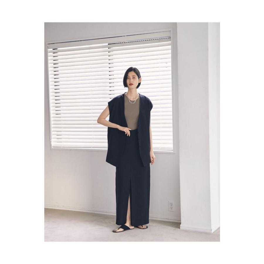 TODAYFUL トゥデイフル Collarless Twill Vest -BLACK（12110105） | TODAYFUL | 10