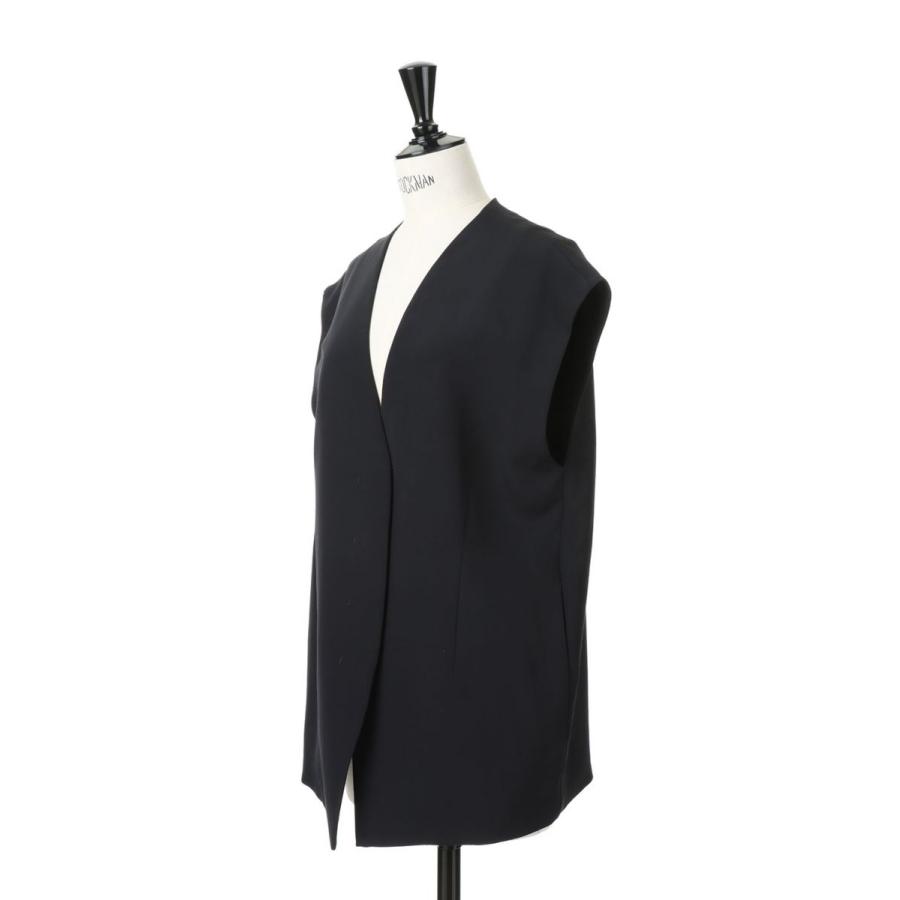 TODAYFUL トゥデイフル Collarless Twill Vest -BLACK（12110105） | TODAYFUL | 01