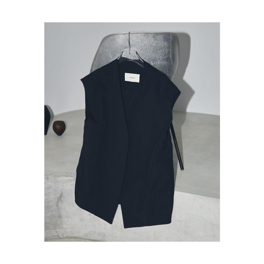 TODAYFUL トゥデイフル Collarless Twill Vest -BLACK（12110105） | TODAYFUL | 05