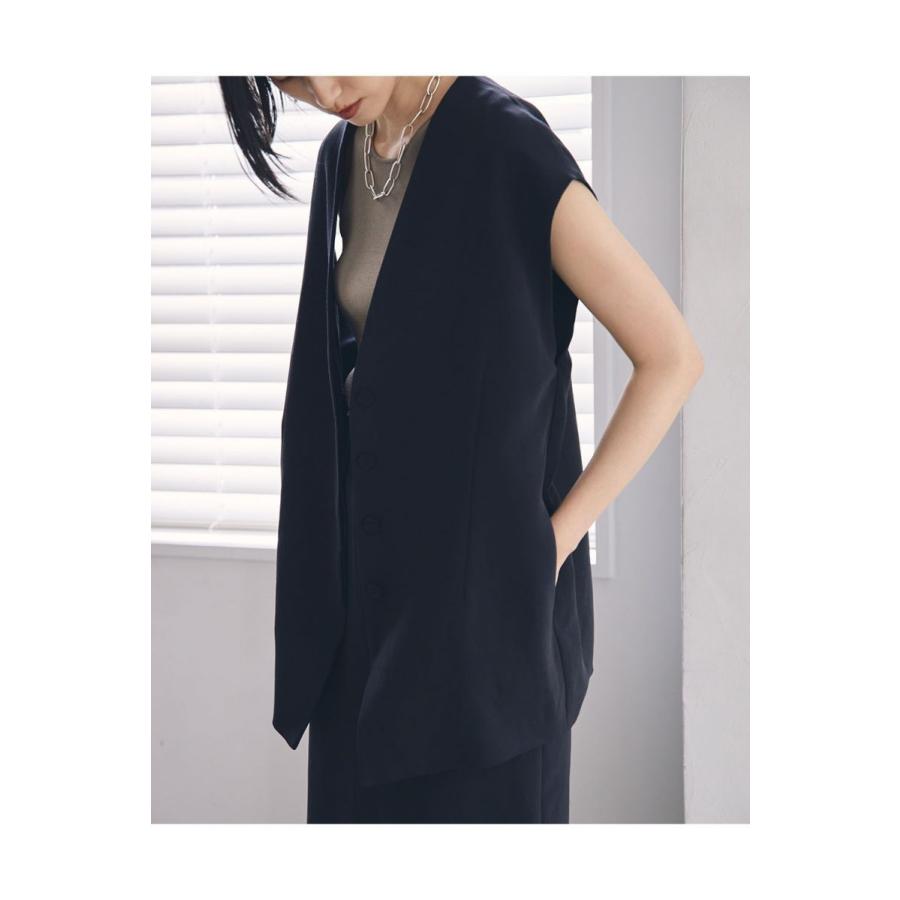 TODAYFUL トゥデイフル Collarless Twill Vest -BLACK（12110105） | TODAYFUL | 06