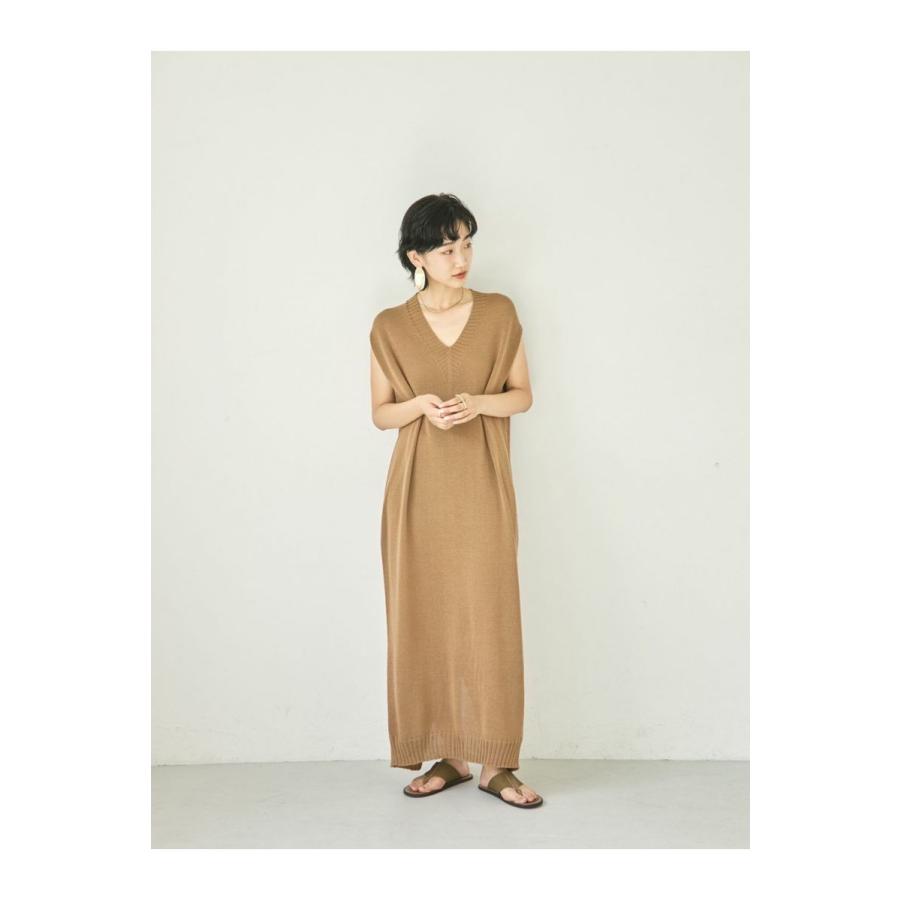 TODAYFUL トゥデイフル Vneck Seamless Dress -CAMEL （12210316） | TODAYFUL | 10